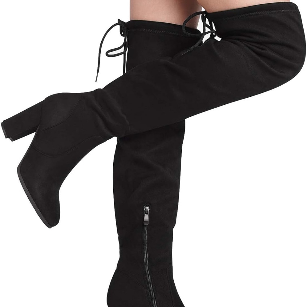 Dream Pairs Black Over-the-Knee Boots